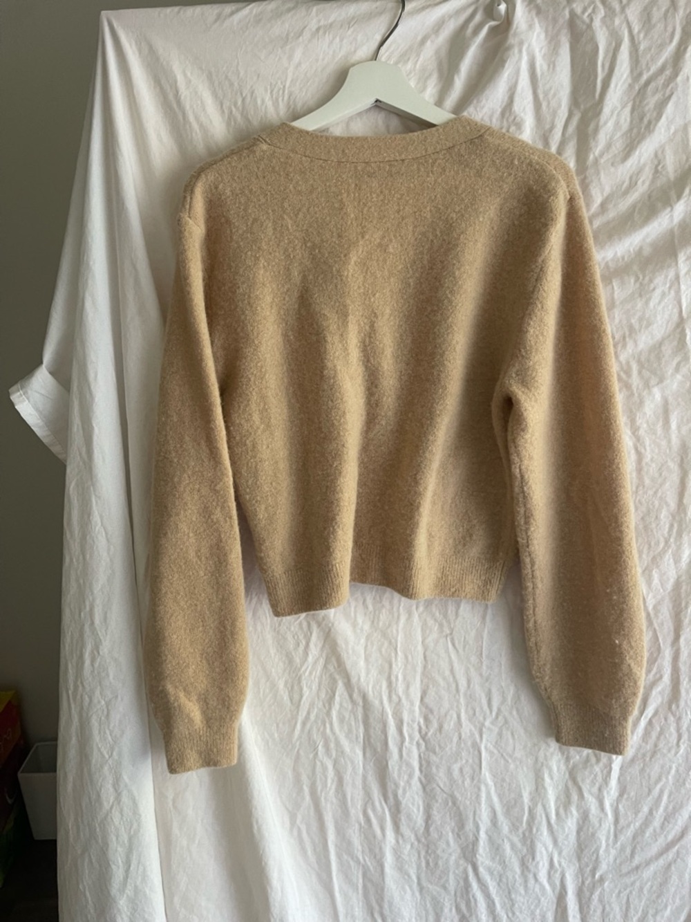 & Other Stories Alpaca Blend V-Neck Cardigan Scandi capsule wardrobe chic Size S - Picture 7 of 15